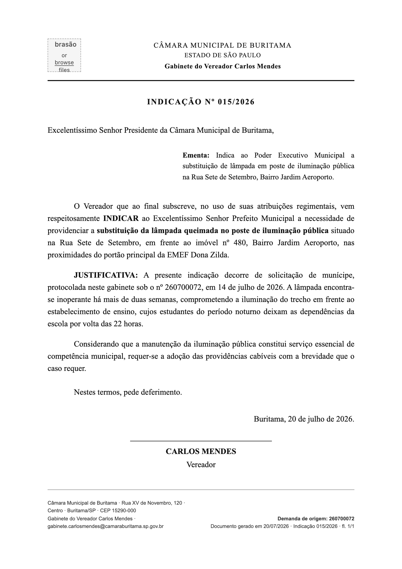 PDF da indicação